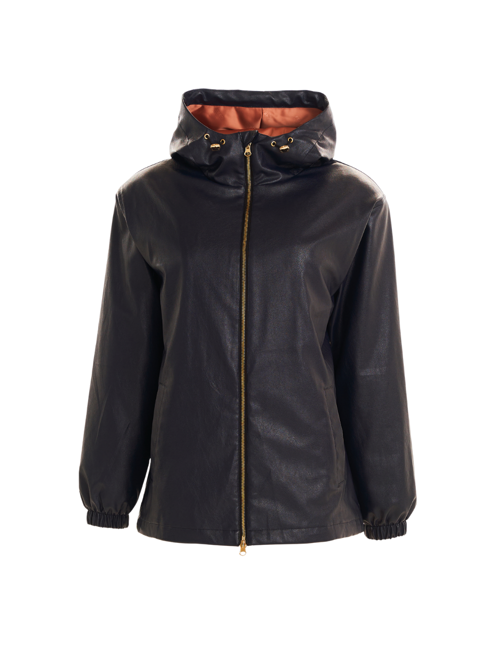 Hunter Indigo Animal-Free Leather Raincoat 